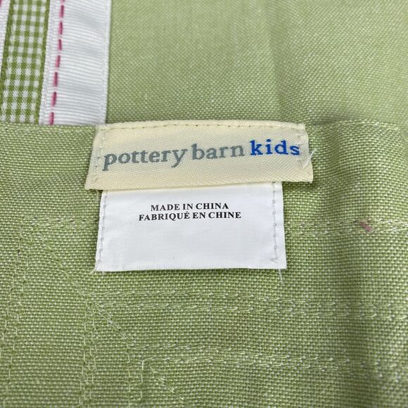 Pottery Barn Kids Table Runner Green Pastel Colors Spring Polka Dots 17 x 70" - Picture 3 of 3